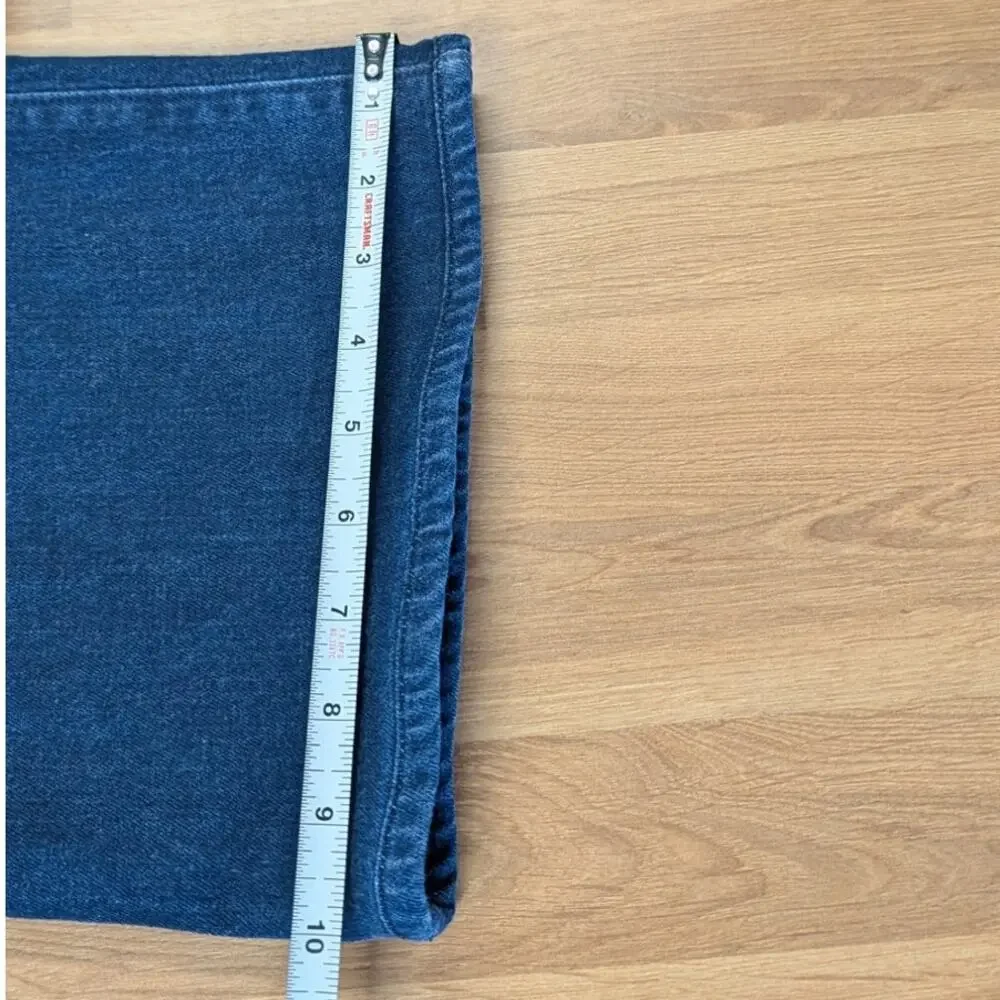 Paige Sasha Distressed Wide Leg Cotton Jeans Womens 28 Blue High-rise Wide Leg